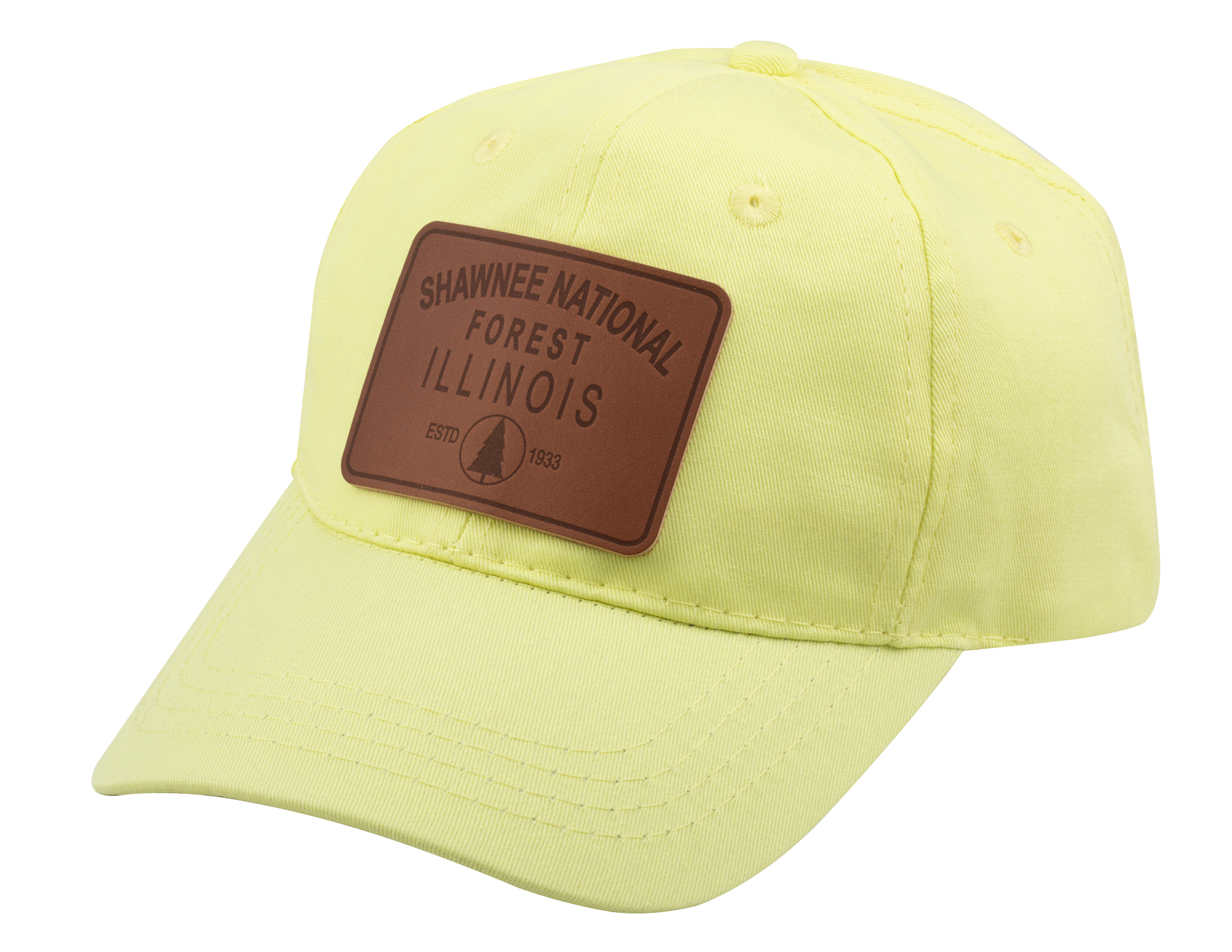 Ball Cap with Shawnee National Forest Leather Patch